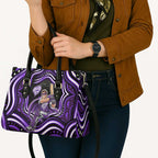 Hobart Hurricanes Cricket Leather Bag Australian Cricket Mascot - Modern Indigenous Style