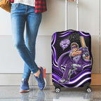 Hobart Hurricanes Cricket Luggage Cover Australian Cricket Mascot - Modern Indigenous Style