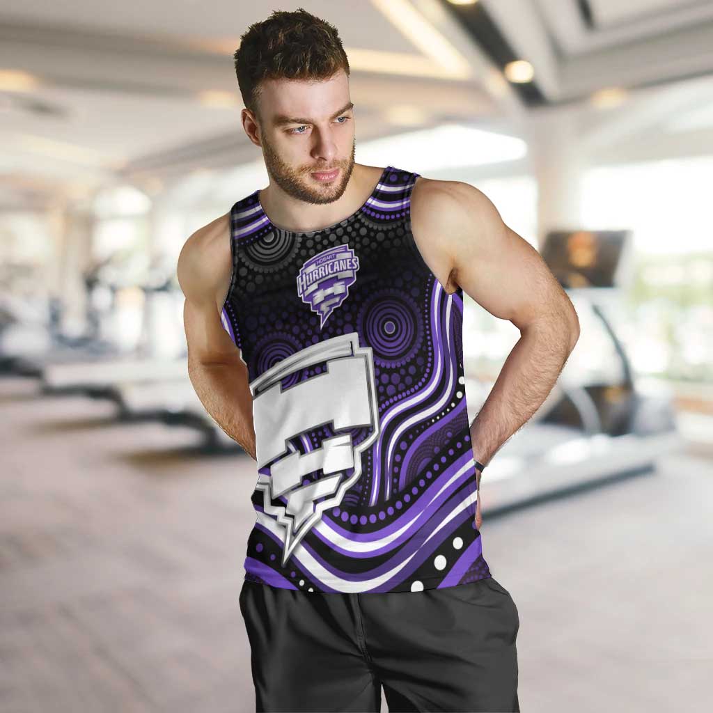 Hobart Hurricanes Cricket Men Tank Top Australian Cricket Mascot - Modern Indigenous Style