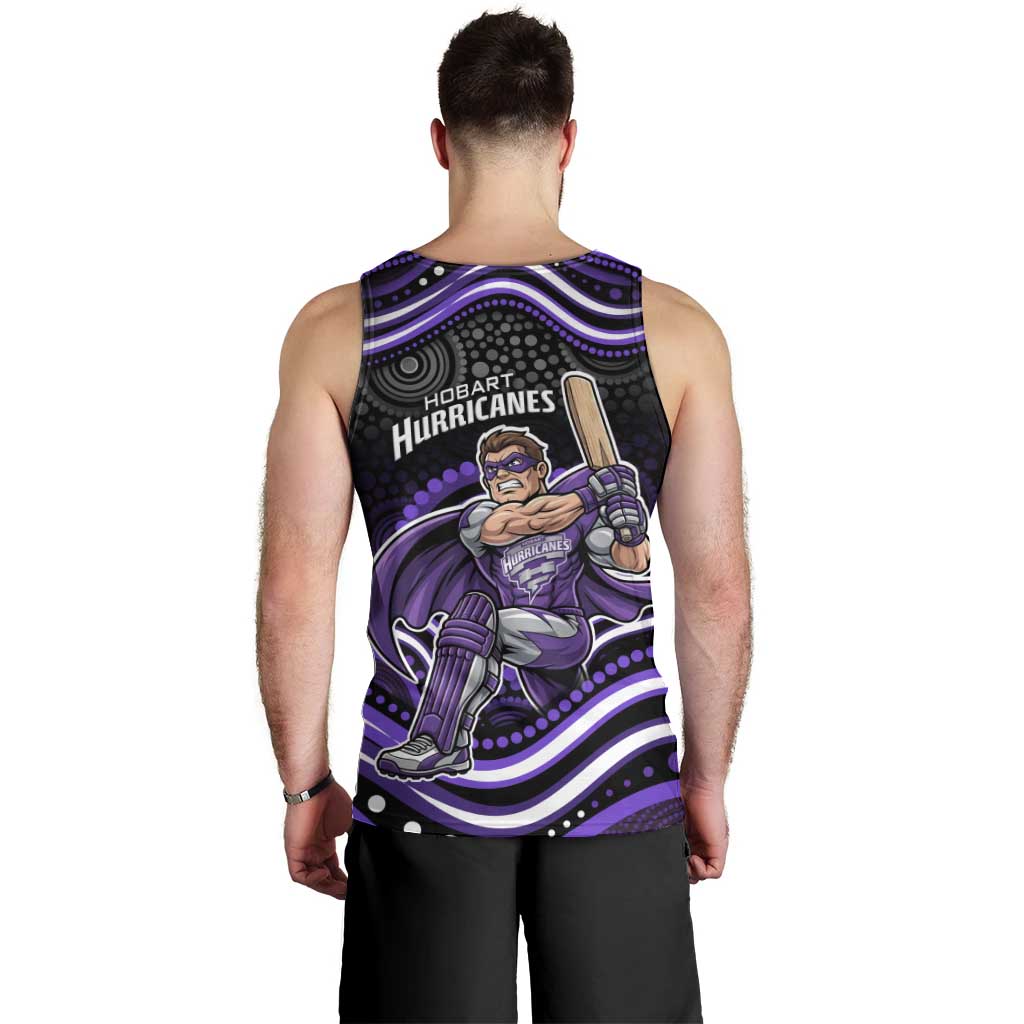 Hobart Hurricanes Cricket Men Tank Top Australian Cricket Mascot - Modern Indigenous Style