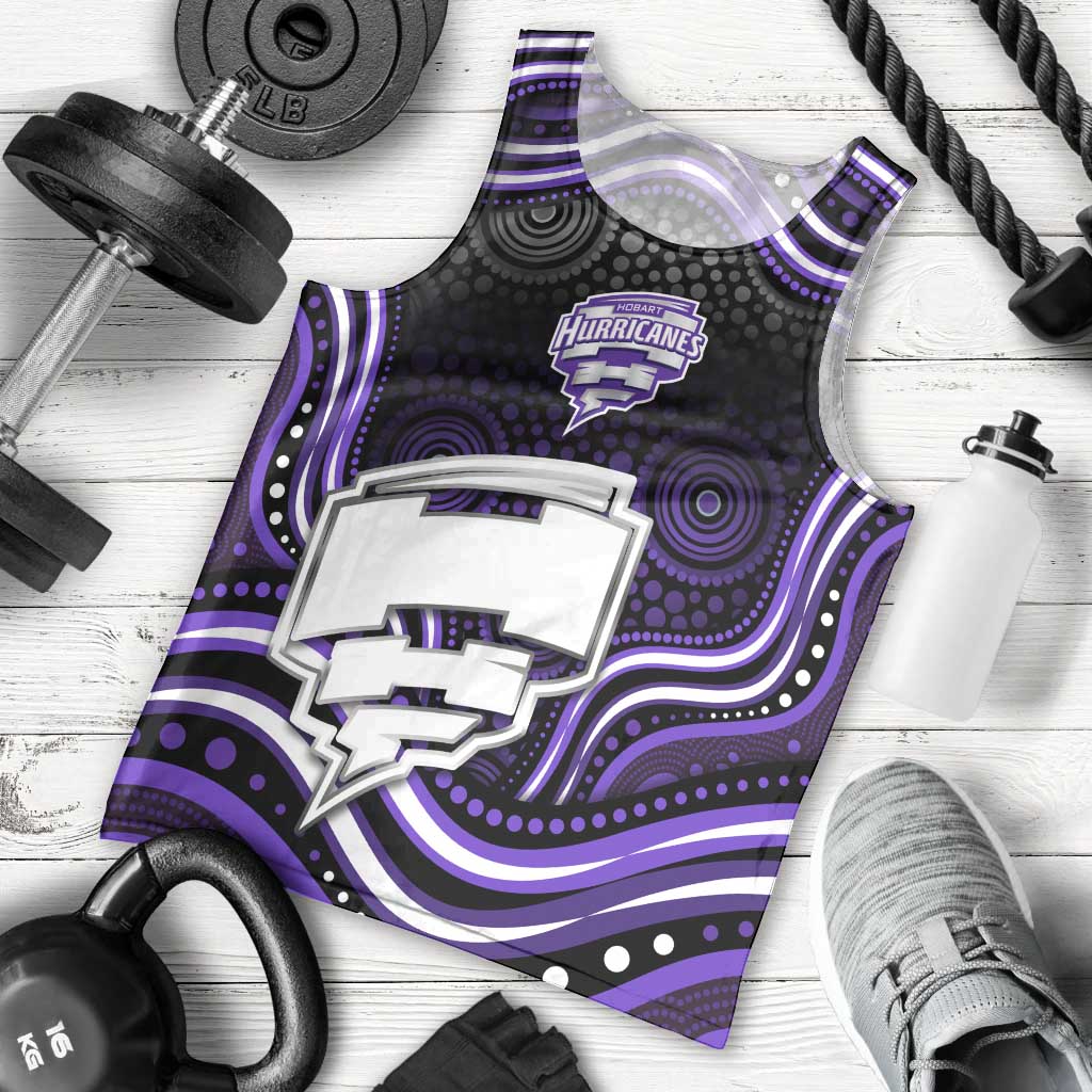 Hobart Hurricanes Cricket Men Tank Top Australian Cricket Mascot - Modern Indigenous Style