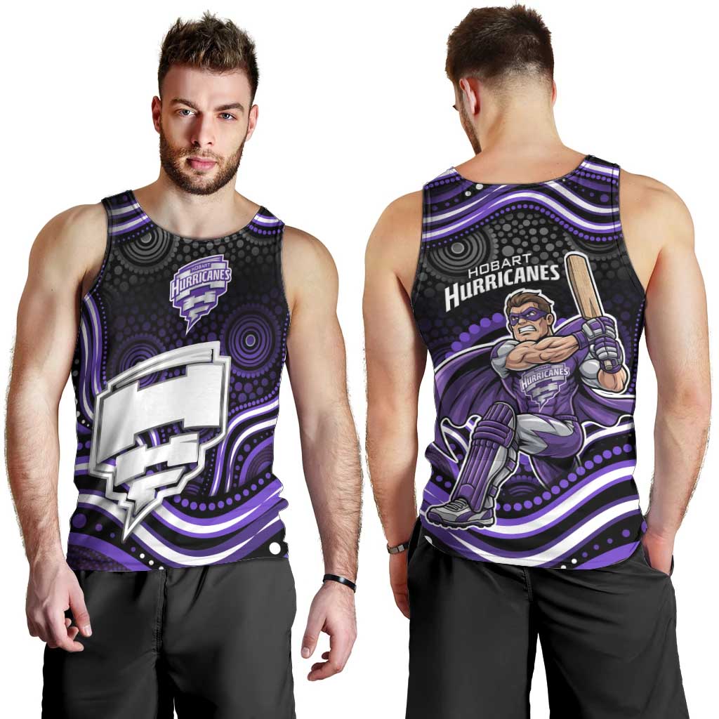 Hobart Hurricanes Cricket Men Tank Top Australian Cricket Mascot - Modern Indigenous Style