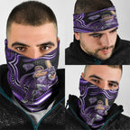 Hobart Hurricanes Cricket Neck Gaiter Australian Cricket Mascot - Modern Indigenous Style