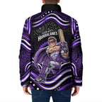 Hobart Hurricanes Cricket Padded Jacket Australian Cricket Mascot - Modern Indigenous Style