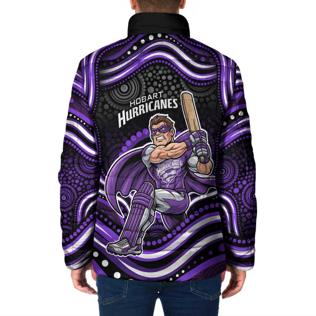 Hobart Hurricanes Cricket Padded Jacket Australian Cricket Mascot - Modern Indigenous Style