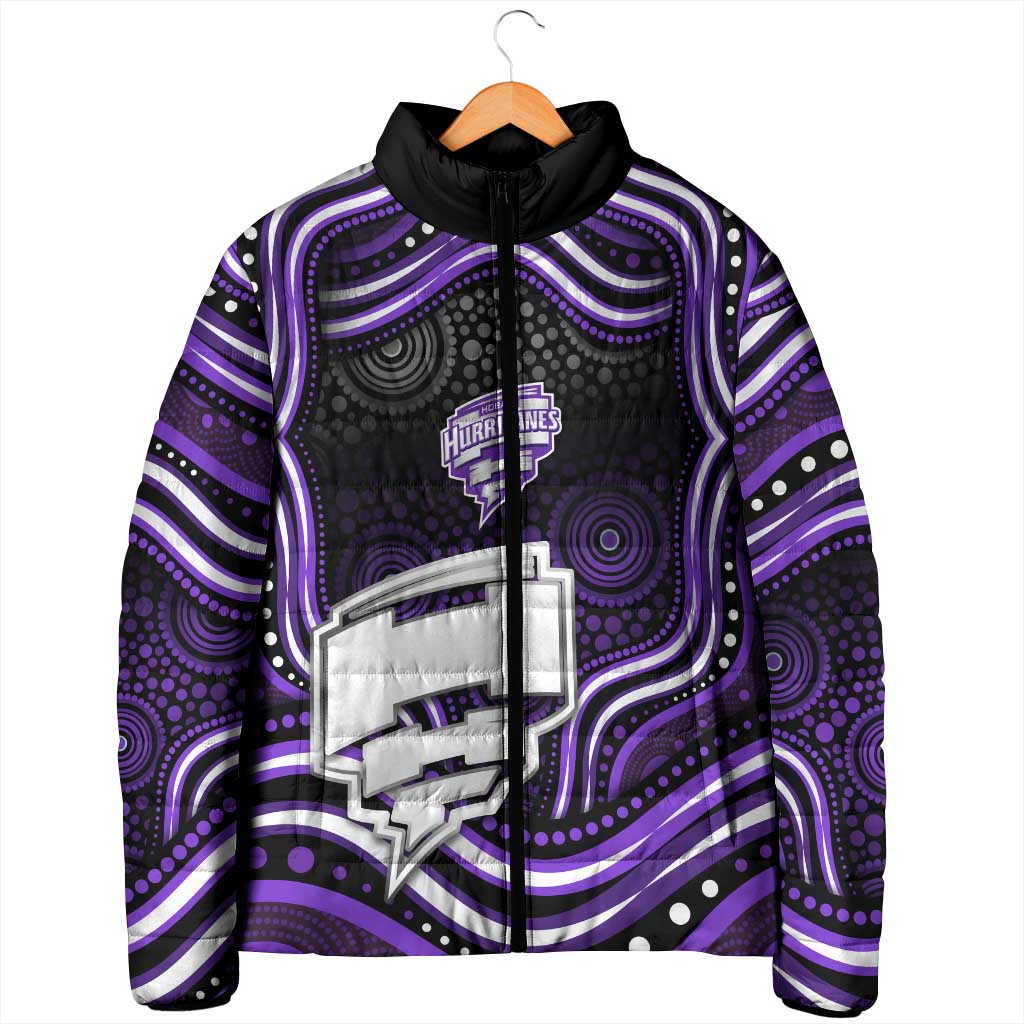 Hobart Hurricanes Cricket Padded Jacket Australian Cricket Mascot - Modern Indigenous Style