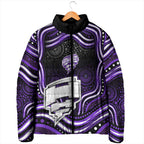 Hobart Hurricanes Cricket Padded Jacket Australian Cricket Mascot - Modern Indigenous Style