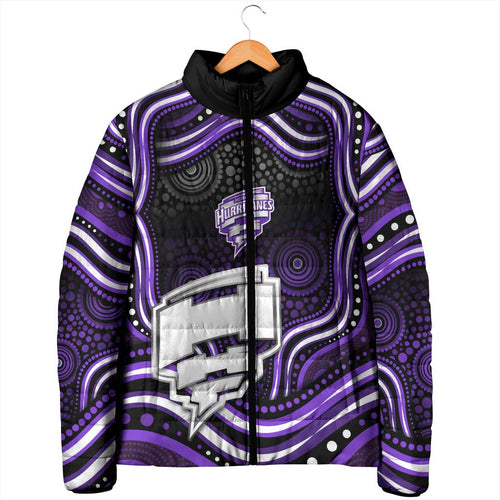 Hobart Hurricanes Cricket Padded Jacket Australian Cricket Mascot - Modern Indigenous Style