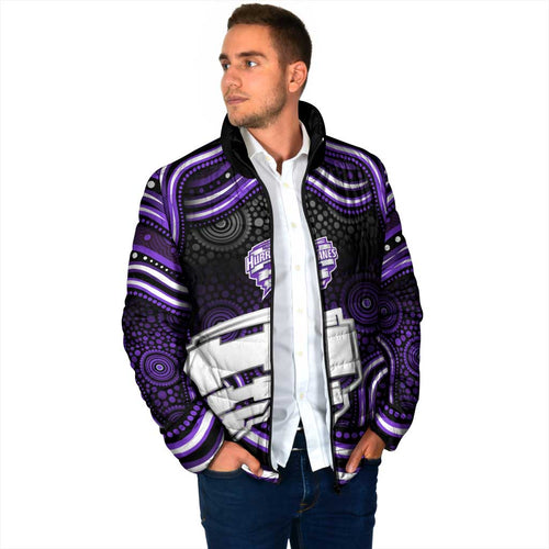 Hobart Hurricanes Cricket Padded Jacket Australian Cricket Mascot - Modern Indigenous Style