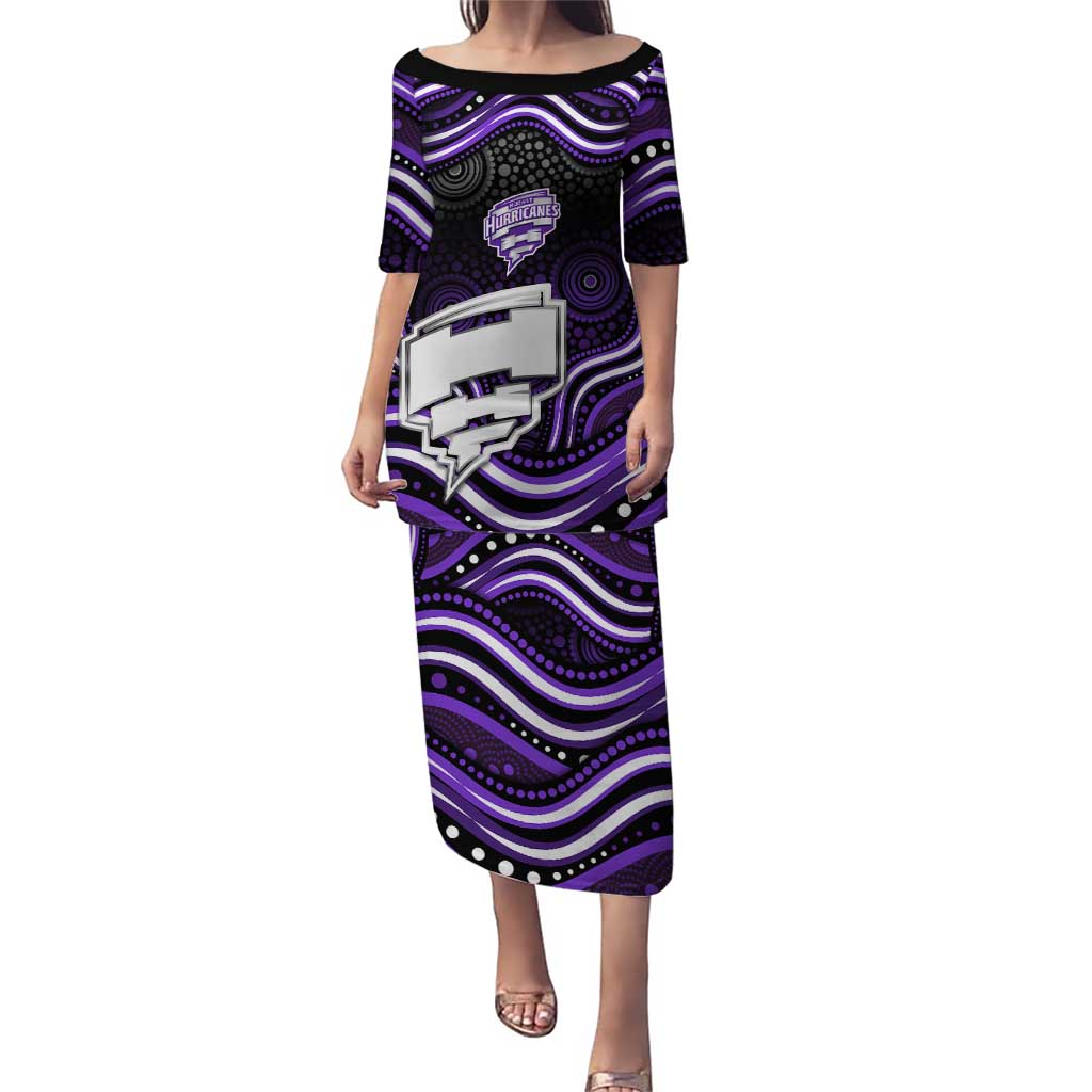 Hobart Hurricanes Cricket Puletasi Australian Cricket Mascot - Modern Indigenous Style