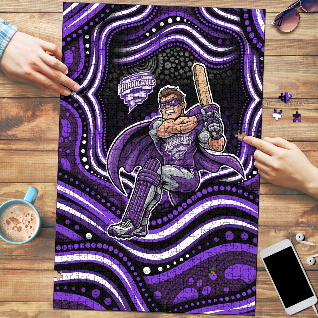 Hobart Hurricanes Cricket Puzzle Australian Cricket Mascot - Modern Indigenous Style