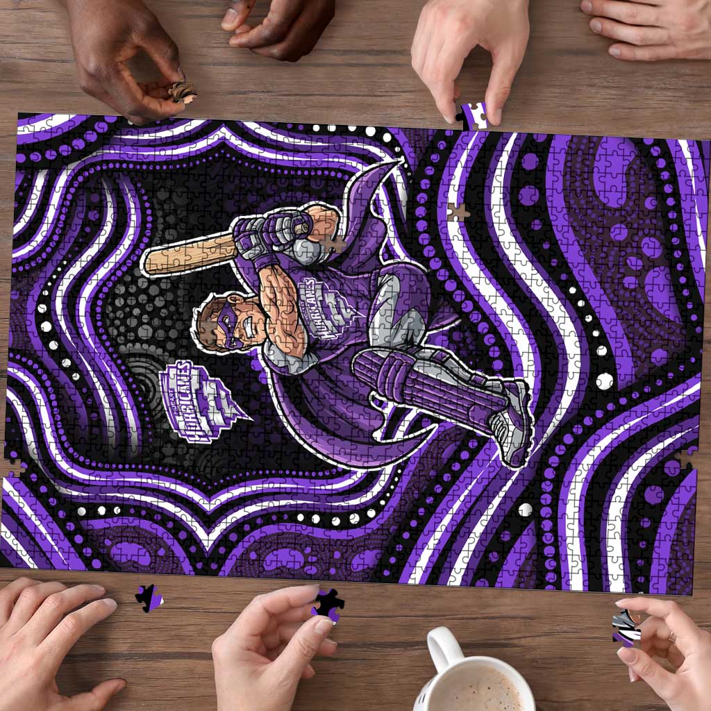 Hobart Hurricanes Cricket Puzzle Australian Cricket Mascot - Modern Indigenous Style