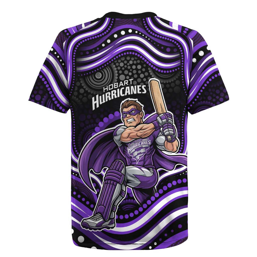 Hobart Hurricanes Cricket Rugby Jersey Australian Cricket Mascot - Modern Indigenous Style