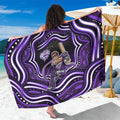 Hobart Hurricanes Cricket Sarong Australian Cricket Mascot - Modern Indigenous Style