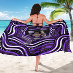 Hobart Hurricanes Cricket Sarong Australian Cricket Mascot - Modern Indigenous Style
