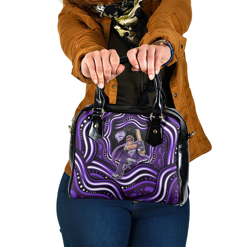 Hobart Hurricanes Cricket Shoulder Handbag Australian Cricket Mascot - Modern Indigenous Style