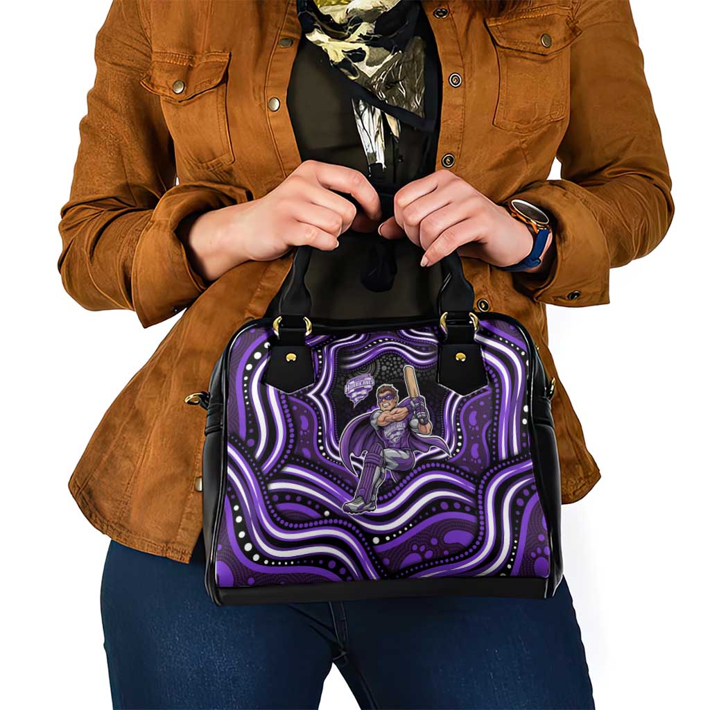 Hobart Hurricanes Cricket Shoulder Handbag Australian Cricket Mascot - Modern Indigenous Style