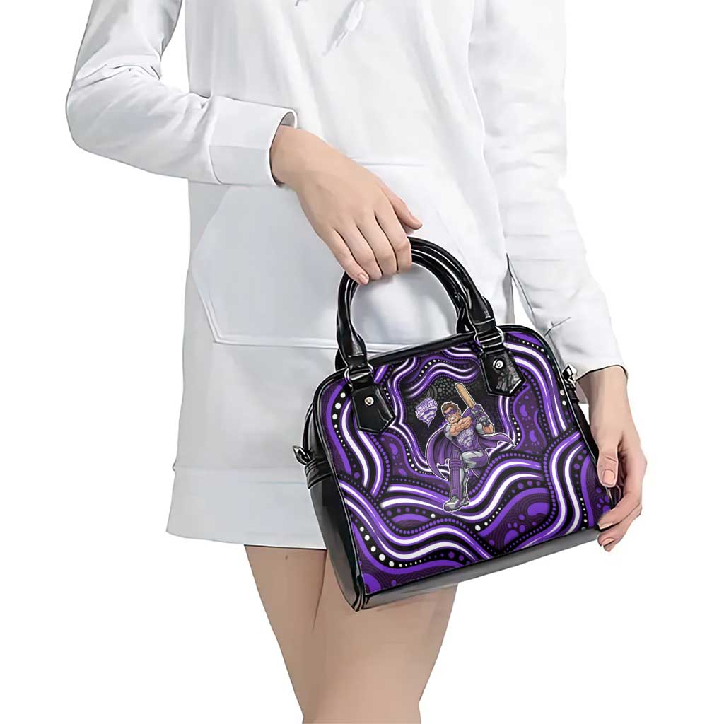 Hobart Hurricanes Cricket Shoulder Handbag Australian Cricket Mascot - Modern Indigenous Style