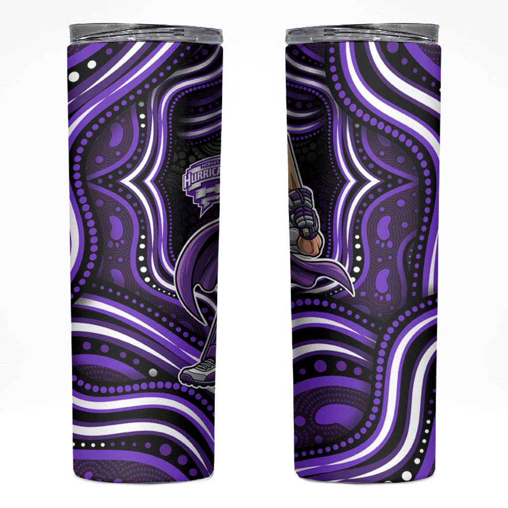 Hobart Hurricanes Cricket Skinny Tumbler Australian Cricket Mascot - Modern Indigenous Style