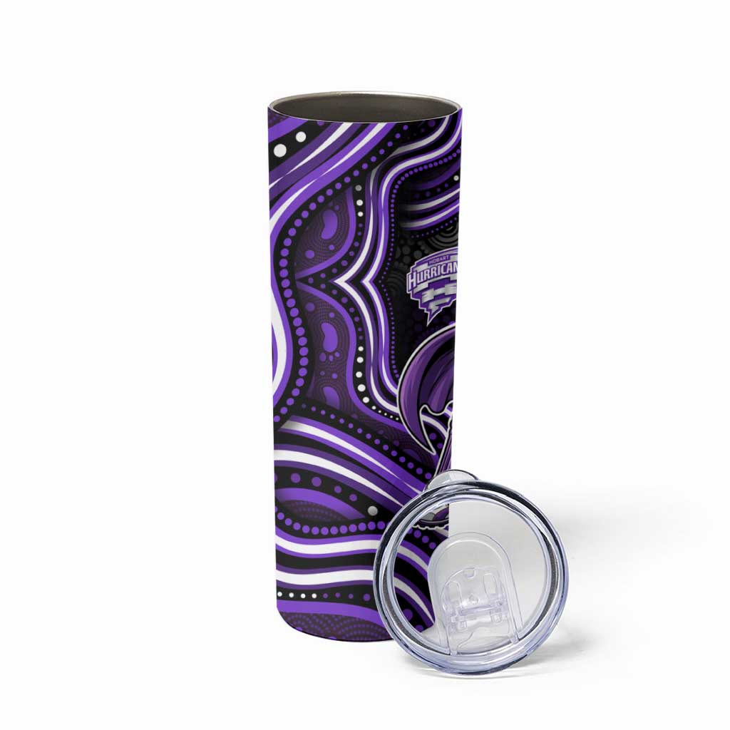 Hobart Hurricanes Cricket Skinny Tumbler Australian Cricket Mascot - Modern Indigenous Style