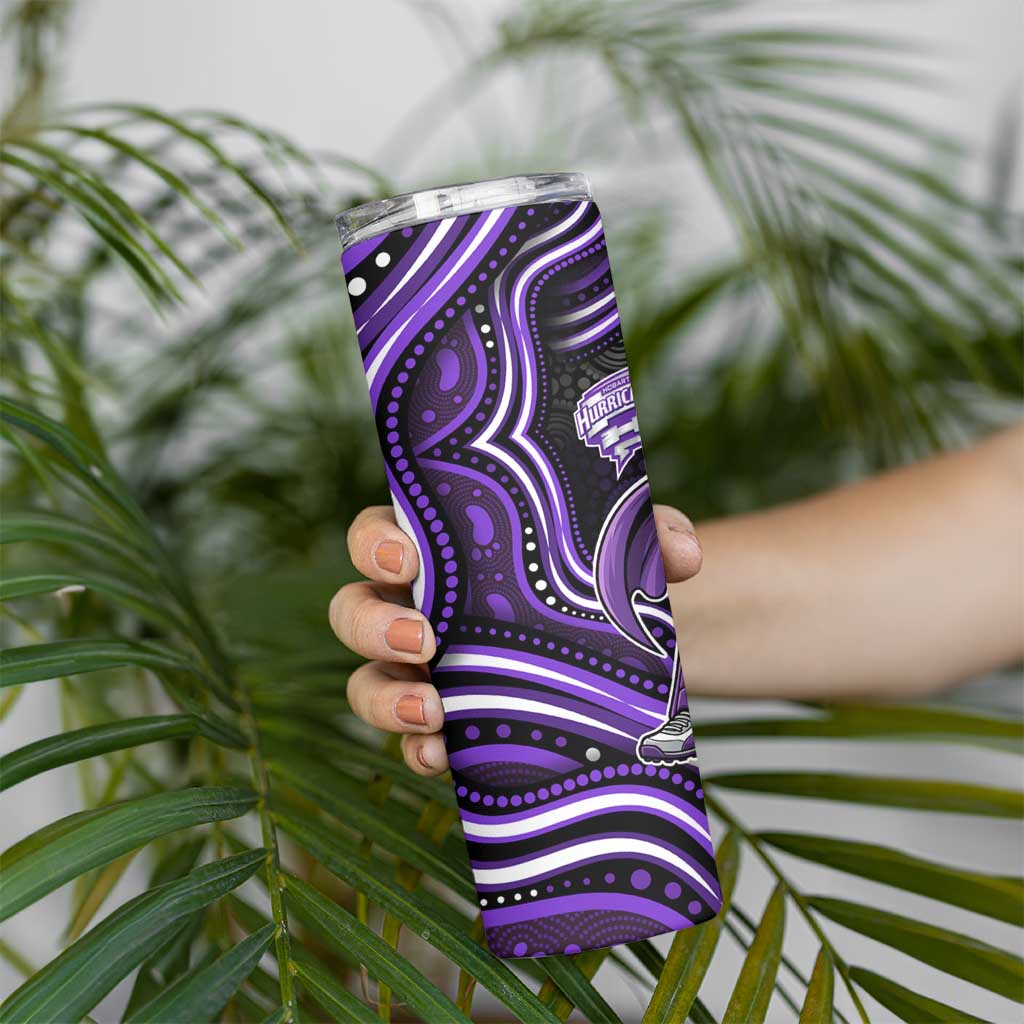 Hobart Hurricanes Cricket Skinny Tumbler Australian Cricket Mascot - Modern Indigenous Style