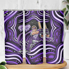 Hobart Hurricanes Cricket Skinny Tumbler Australian Cricket Mascot - Modern Indigenous Style
