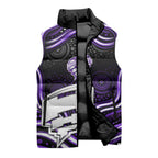 Hobart Hurricanes Cricket Sleeveless Puffer Jacket Australian Cricket Mascot - Modern Indigenous Style