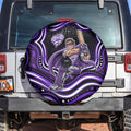 Hobart Hurricanes Cricket Spare Tire Cover Australian Cricket Mascot - Modern Indigenous Style