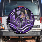Hobart Hurricanes Cricket Spare Tire Cover Australian Cricket Mascot - Modern Indigenous Style