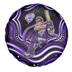 Hobart Hurricanes Cricket Spare Tire Cover Australian Cricket Mascot - Modern Indigenous Style