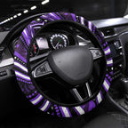 Hobart Hurricanes Cricket Steering Wheel Cover Australian Cricket Mascot - Modern Indigenous Style