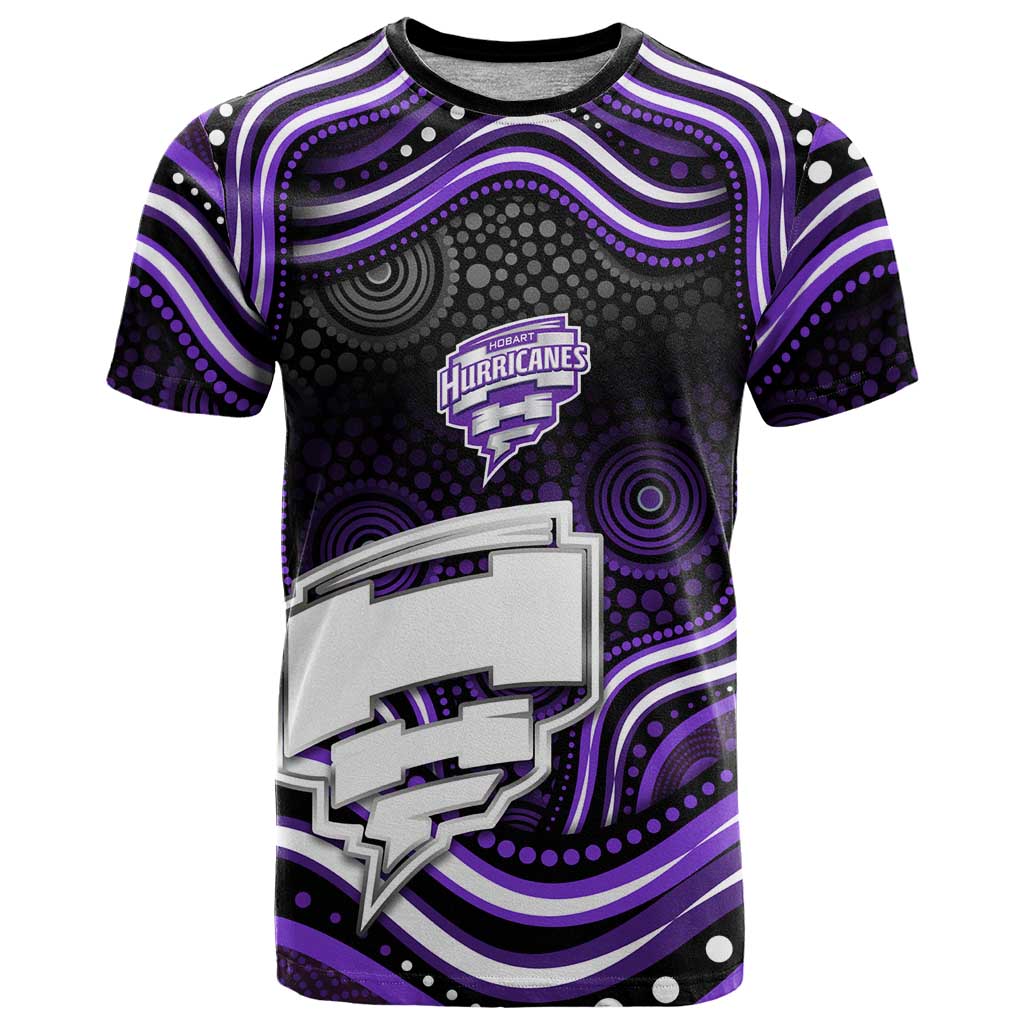 Hobart Hurricanes Cricket T Shirt Australian Cricket Mascot - Modern Indigenous Style