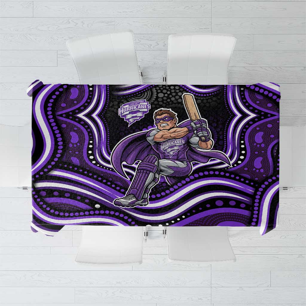 Hobart Hurricanes Cricket Tablecloth Australian Cricket Mascot - Modern Indigenous Style