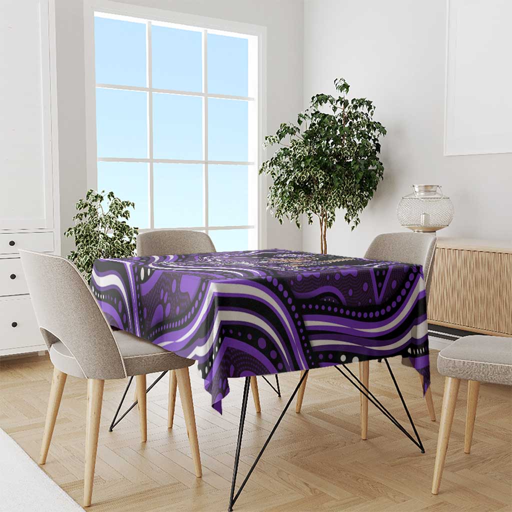 Hobart Hurricanes Cricket Tablecloth Australian Cricket Mascot - Modern Indigenous Style