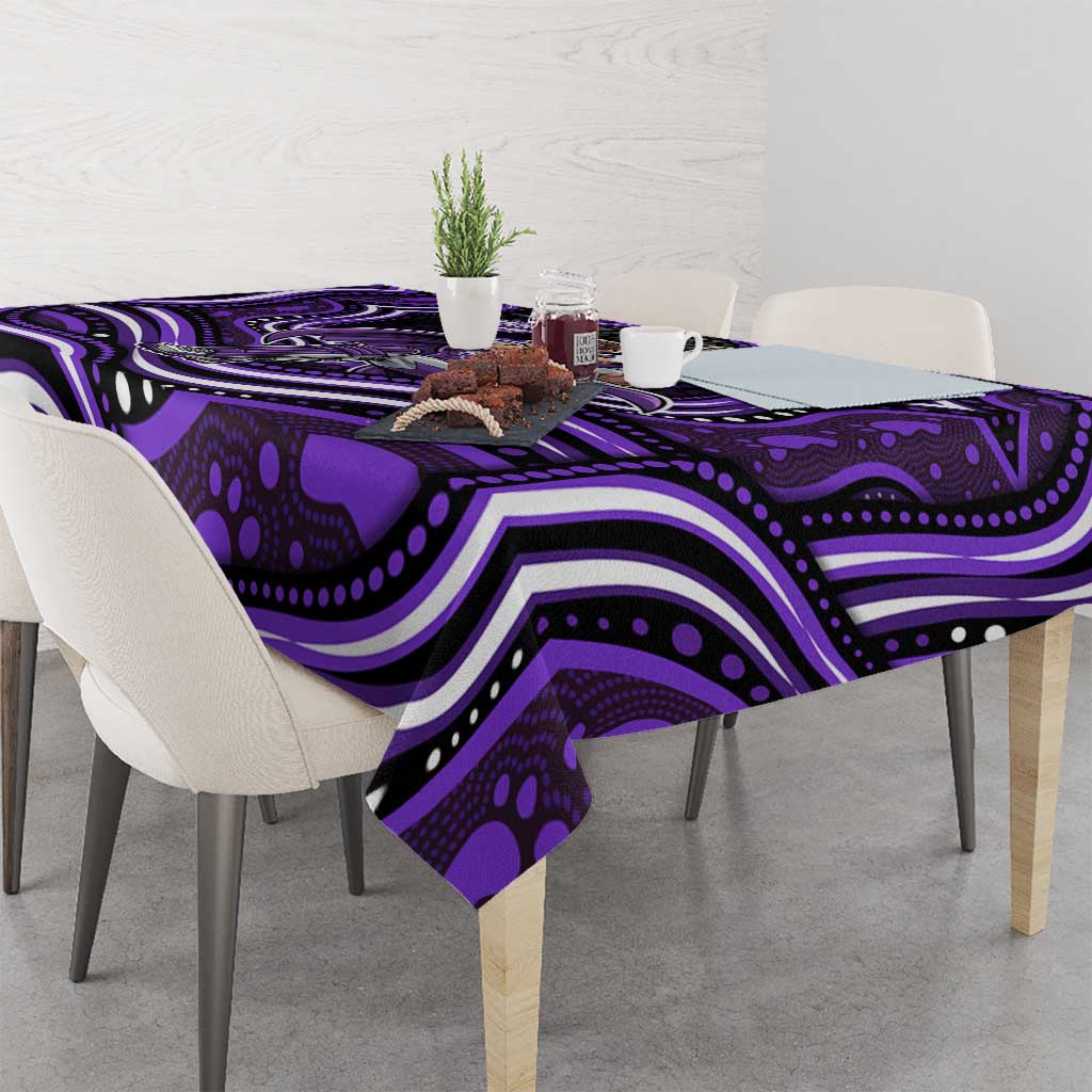 Hobart Hurricanes Cricket Tablecloth Australian Cricket Mascot - Modern Indigenous Style
