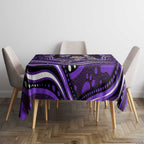 Hobart Hurricanes Cricket Tablecloth Australian Cricket Mascot - Modern Indigenous Style