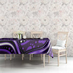 Hobart Hurricanes Cricket Tablecloth Australian Cricket Mascot - Modern Indigenous Style