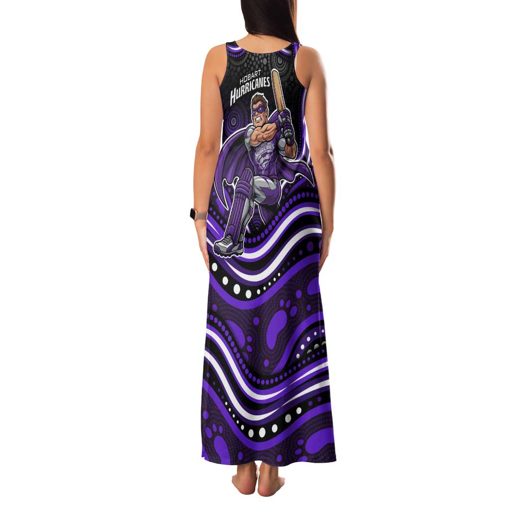 Hobart Hurricanes Cricket Tank Maxi Dress Australian Cricket Mascot - Modern Indigenous Style