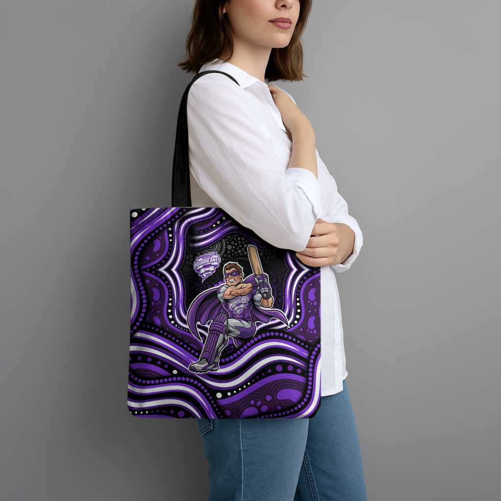 Hobart Hurricanes Cricket Tote Bag Australian Cricket Mascot - Modern Indigenous Style