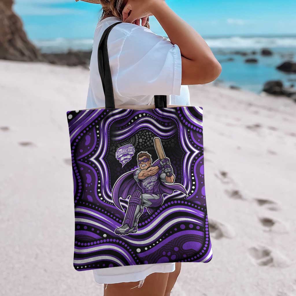 Hobart Hurricanes Cricket Tote Bag Australian Cricket Mascot - Modern Indigenous Style
