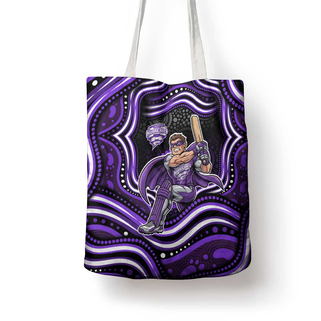 Hobart Hurricanes Cricket Tote Bag Australian Cricket Mascot - Modern Indigenous Style
