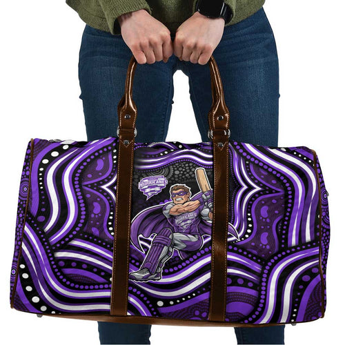 Hobart Hurricanes Cricket Travel Bag Australian Cricket Mascot - Modern Indigenous Style