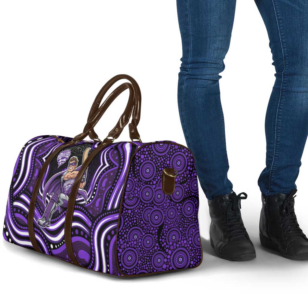 Hobart Hurricanes Cricket Travel Bag Australian Cricket Mascot - Modern Indigenous Style