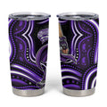 Hobart Hurricanes Cricket Tumbler Cup Australian Cricket Mascot - Modern Indigenous Style