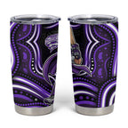 Hobart Hurricanes Cricket Tumbler Cup Australian Cricket Mascot - Modern Indigenous Style