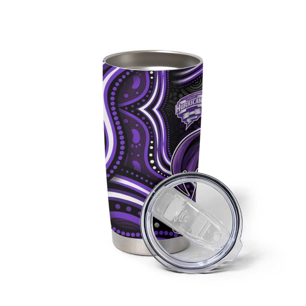 Hobart Hurricanes Cricket Tumbler Cup Australian Cricket Mascot - Modern Indigenous Style