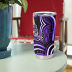 Hobart Hurricanes Cricket Tumbler Cup Australian Cricket Mascot - Modern Indigenous Style