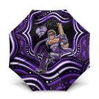 Hobart Hurricanes Cricket Umbrella Australian Cricket Mascot - Modern Indigenous Style