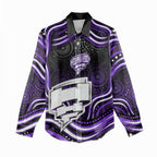 Hobart Hurricanes Cricket Women Casual Shirt Australian Cricket Mascot - Modern Indigenous Style