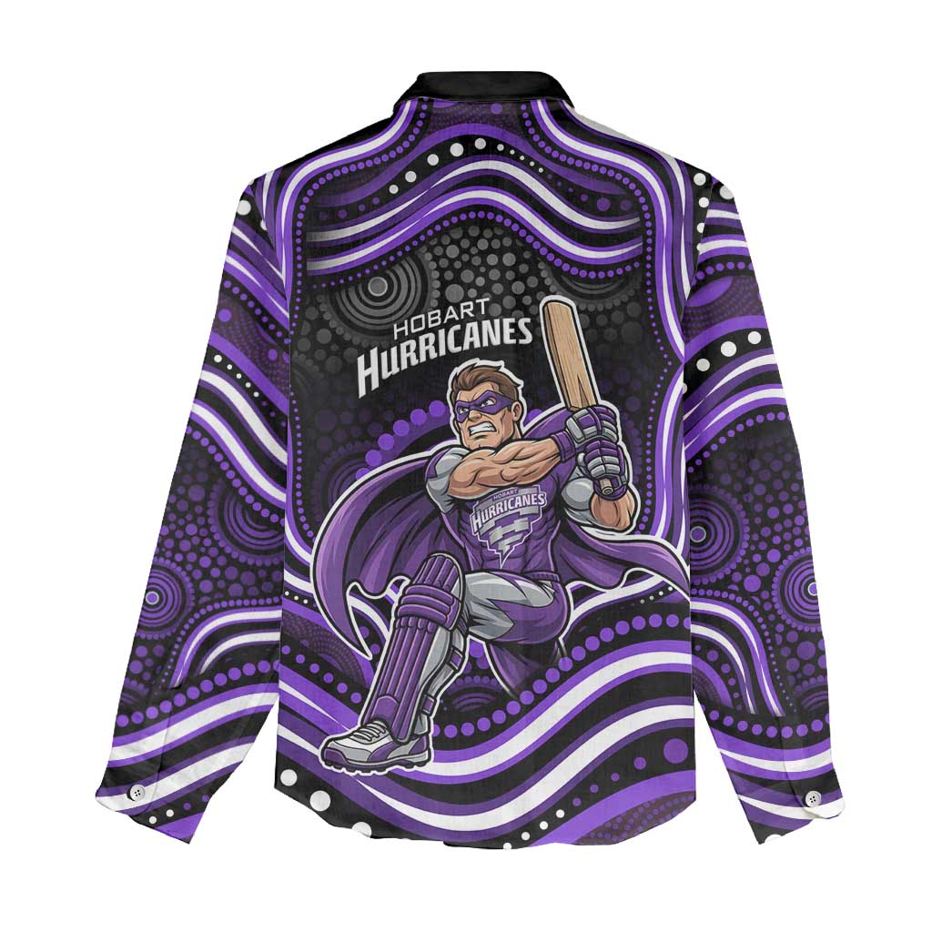 Hobart Hurricanes Cricket Women Casual Shirt Australian Cricket Mascot - Modern Indigenous Style